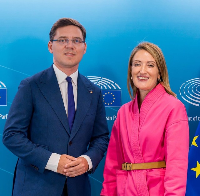 Victor Negrescu a discutat cu Roberta Metsola despre viitorul și eficiența Parlamentului European